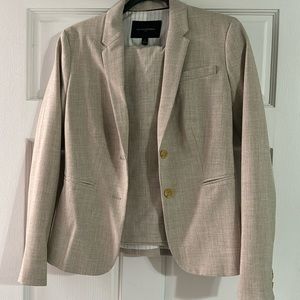 Banana Republic tan skirt suit.